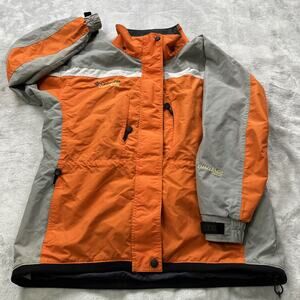 Columbia Jacket Coat Womens XL Challenge Series Interchange Core Orange Gray Ski